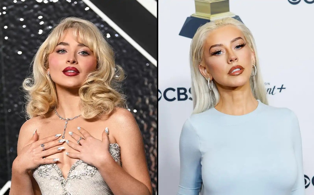 Sabrina Carpenter and Christina Aguilera Share Hilarious “Mom” Moment