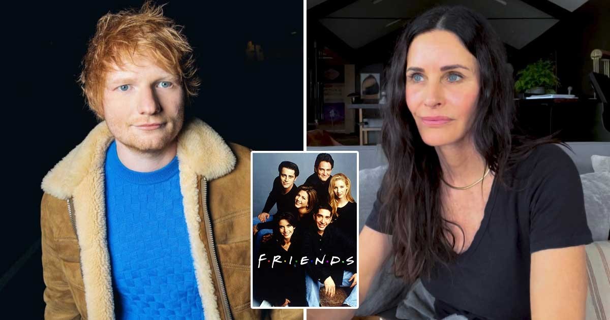 Ed Sheeran play a new song inspired by "Friends" for Courtney Cox